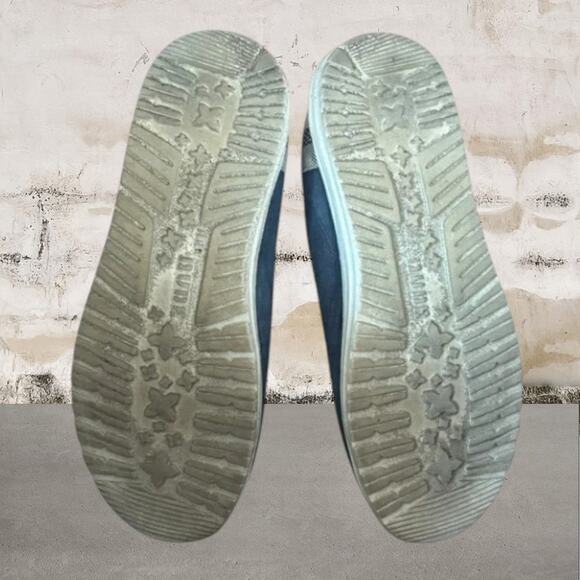 Hey Dude Men's Wally Linen Blue Casual Loafers Lightweight Comfort Size 8 - Picture 5 of 6